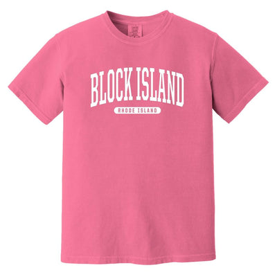 College Style Block Island T-Shirt - RI Comfort Colors Tee