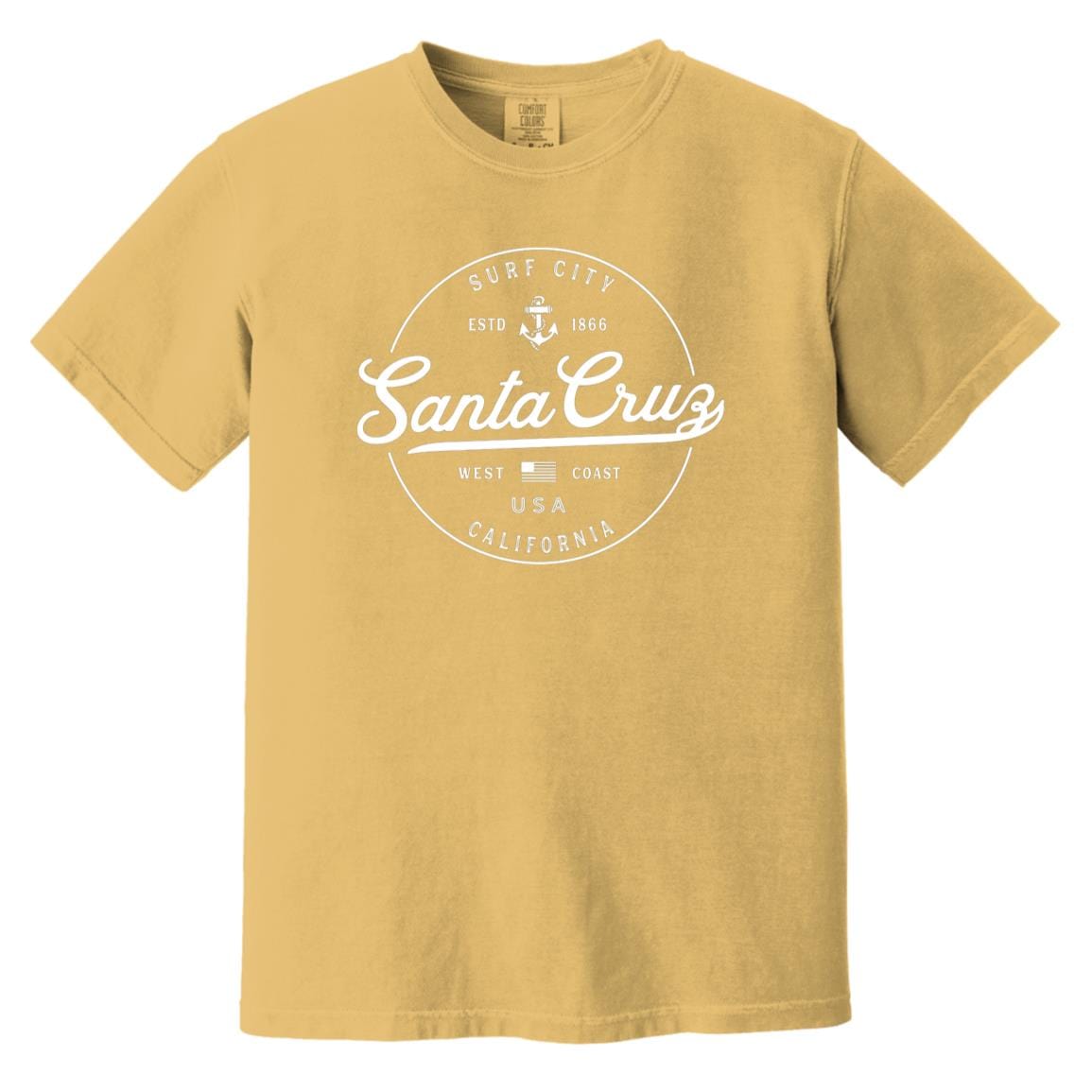 Santa Cruz California T-Shirt - Surf City CAComfort Colors Tee