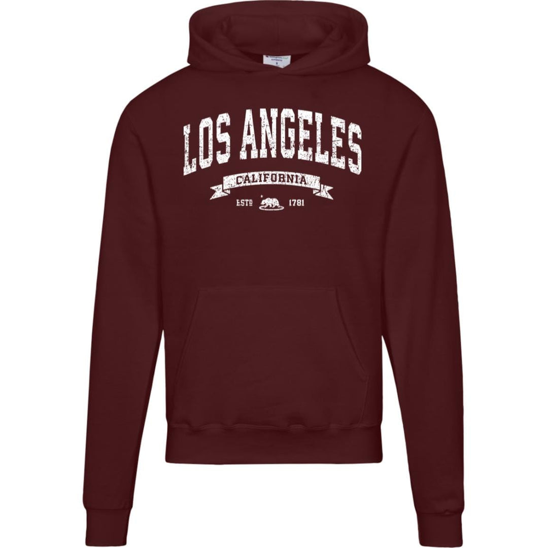 Distressed Vintage Los Angeles Hoodie - LA Champion Sweatshirt