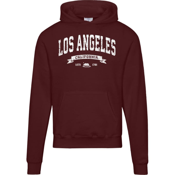 Distressed Vintage Los Angeles Hoodie - LA Champion Sweatshirt