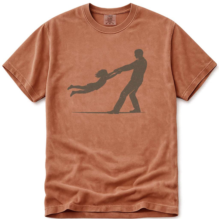 Father Daughter Swinging Girl Dad Shirt - Yam