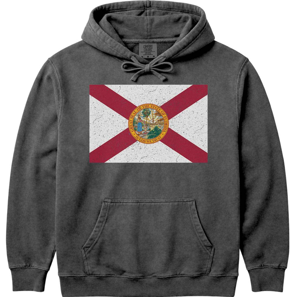 Florida Flag Hoodie Sweatshirt - Pepper