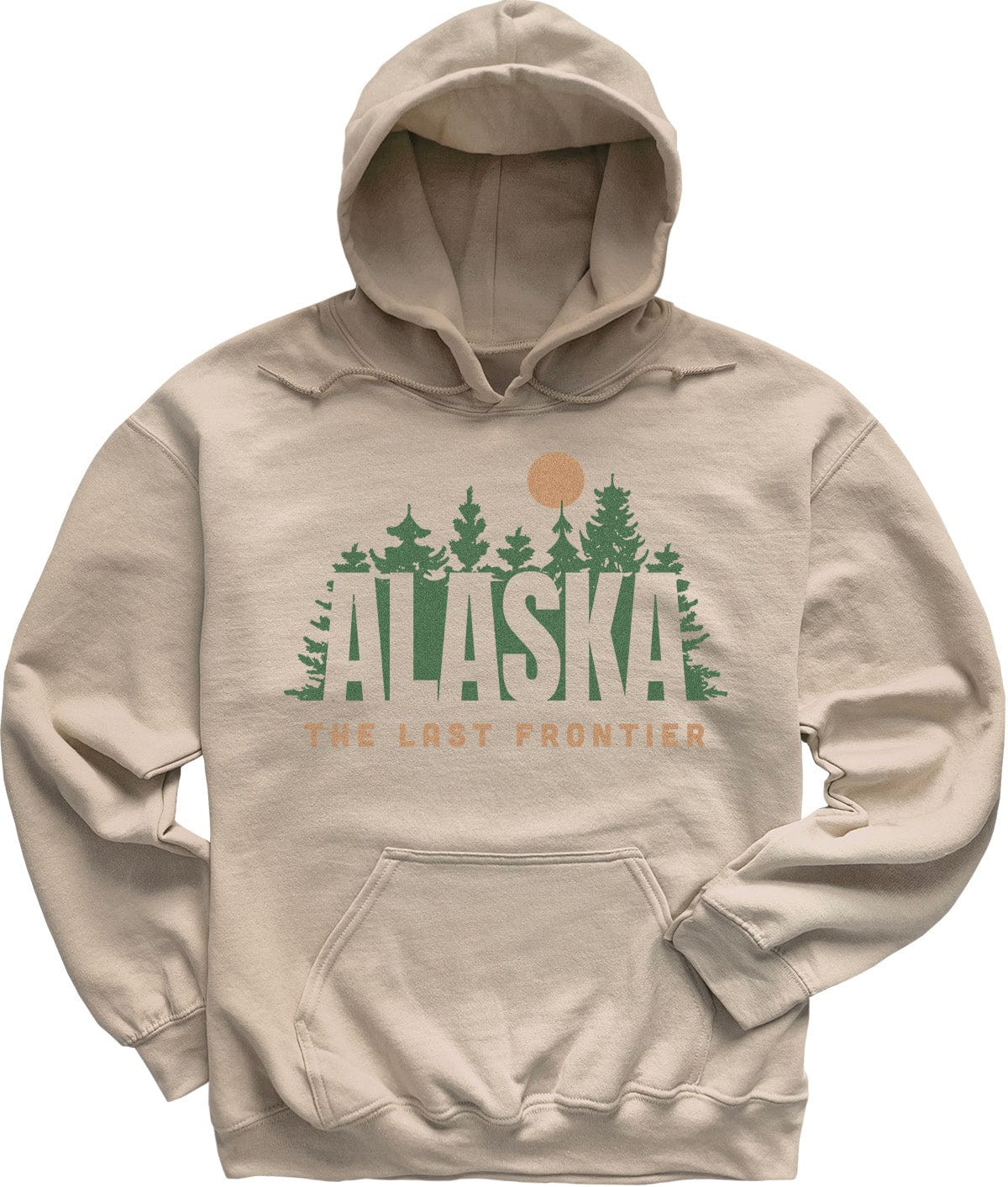 Sand Beige Forest Moon Alaska Sweatshirt Hoodie