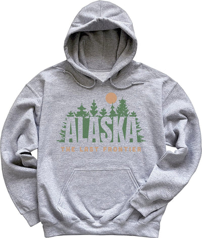 Light Sport Grey Forest Moon Alaska Sweatshirt Hoodie