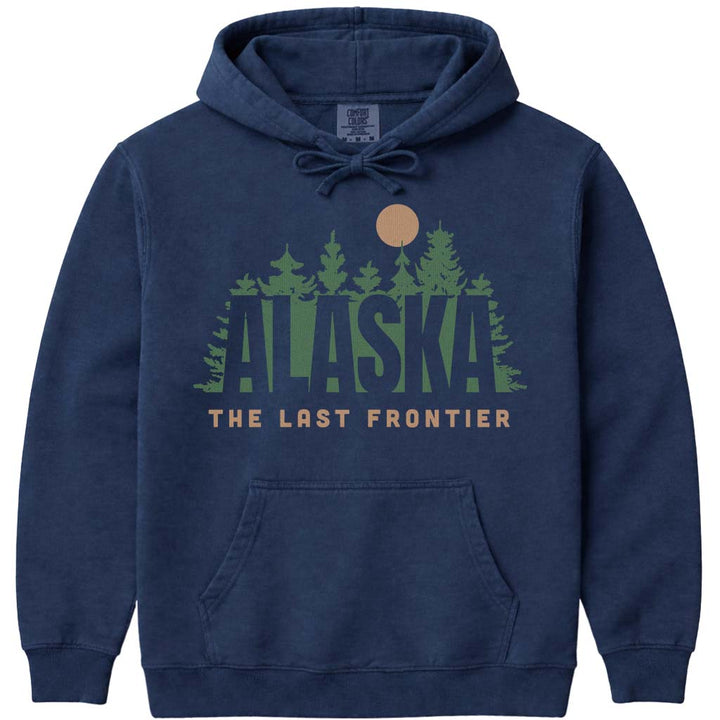 Forest Moon Alaska Hoodie Sweatshirt - Navy