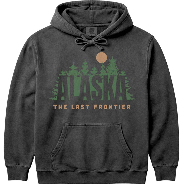 Forest Moon Alaska Hoodie Sweatshirt - Pepper