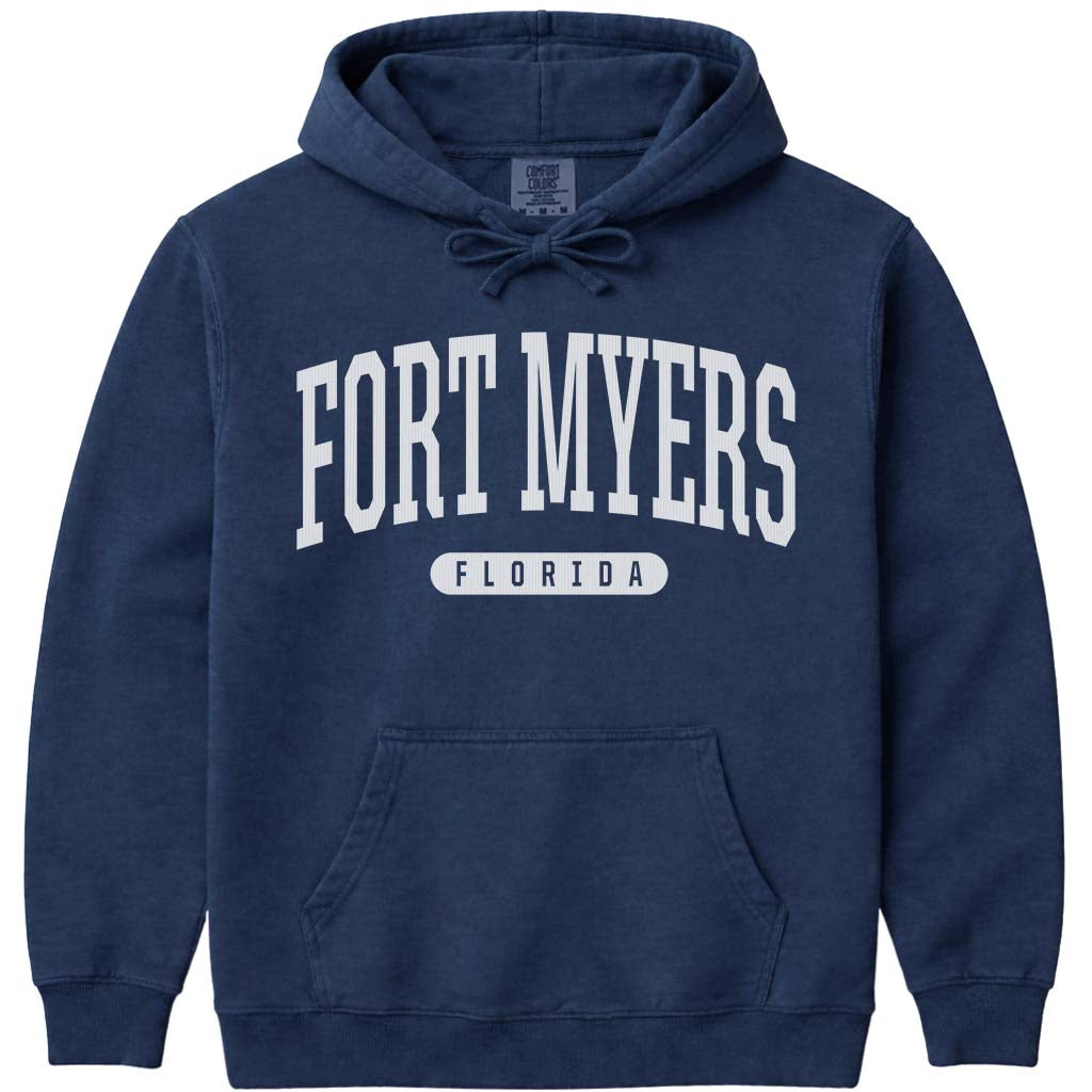 Fort Myers Florida Hoodie Sweatshirt - Navy
