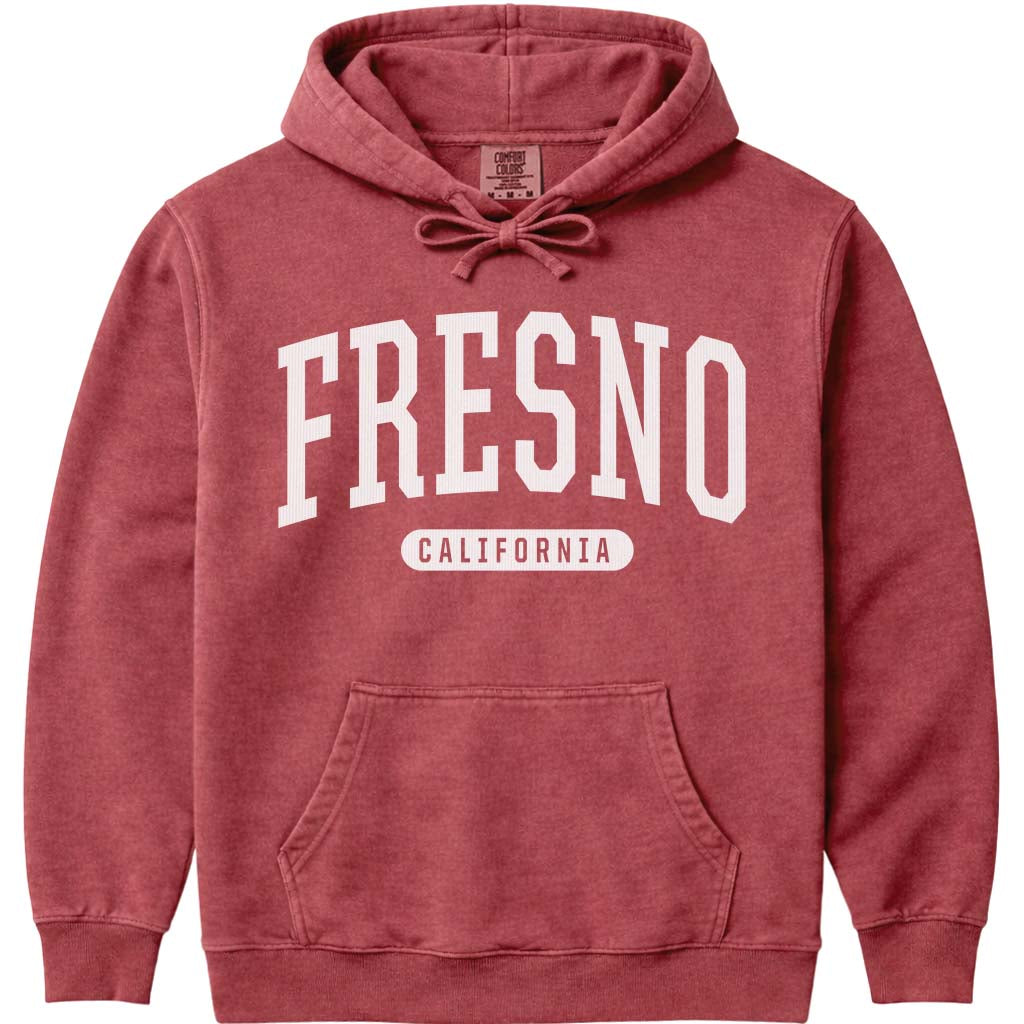 Fresno California Sweatshirt - Crimson