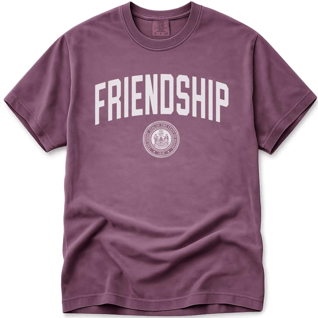 Friendship Maine T Shirt - Berry