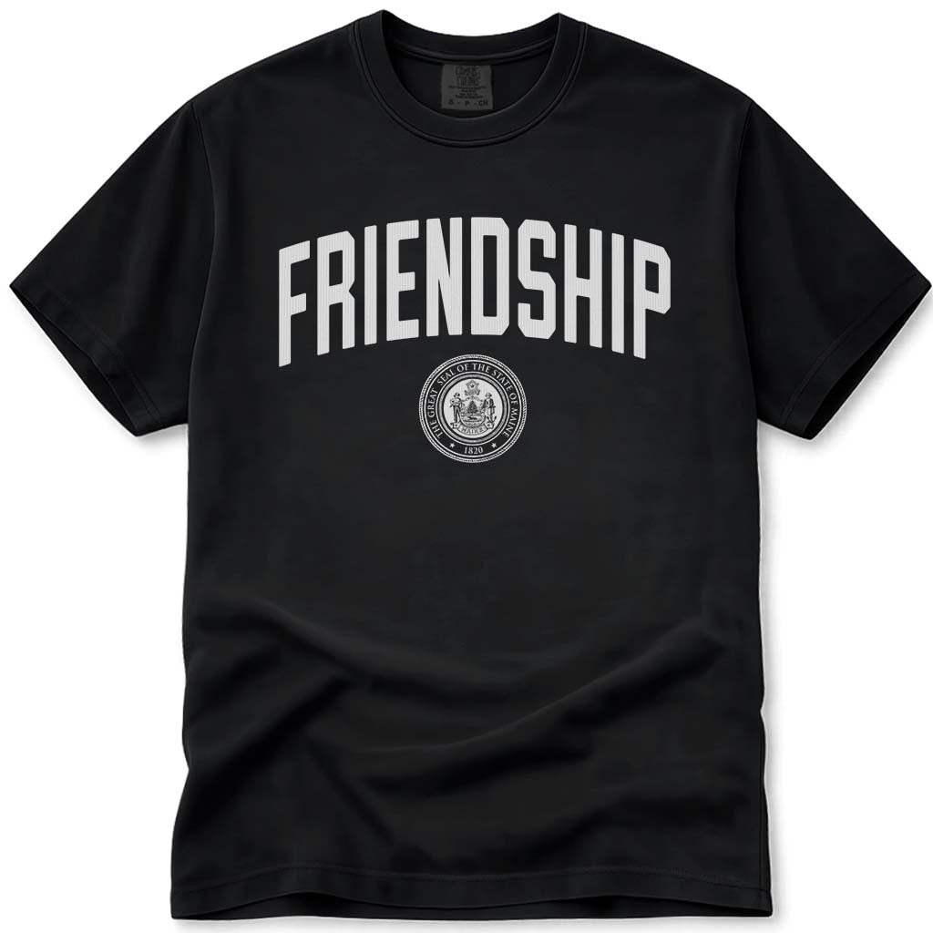 Friendship Maine T Shirt - Black