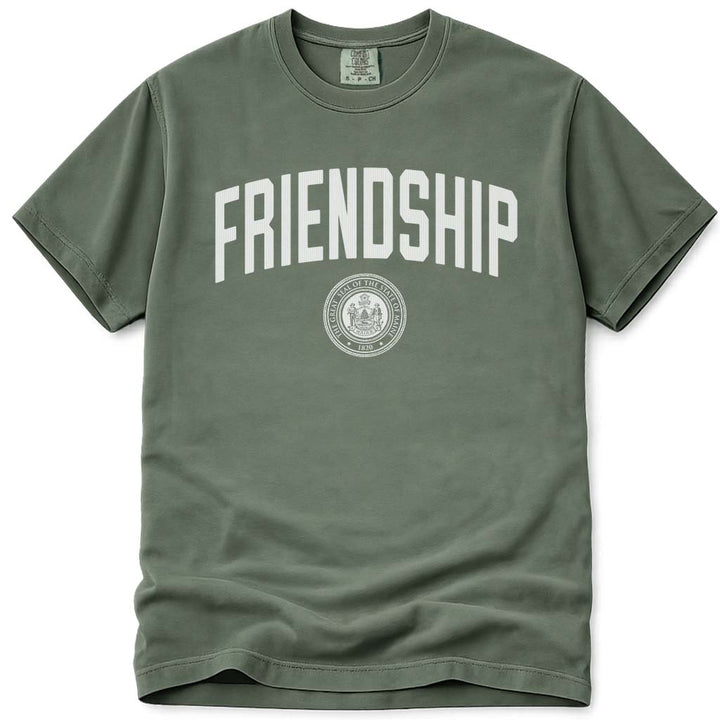 Friendship Maine T Shirt - Moss