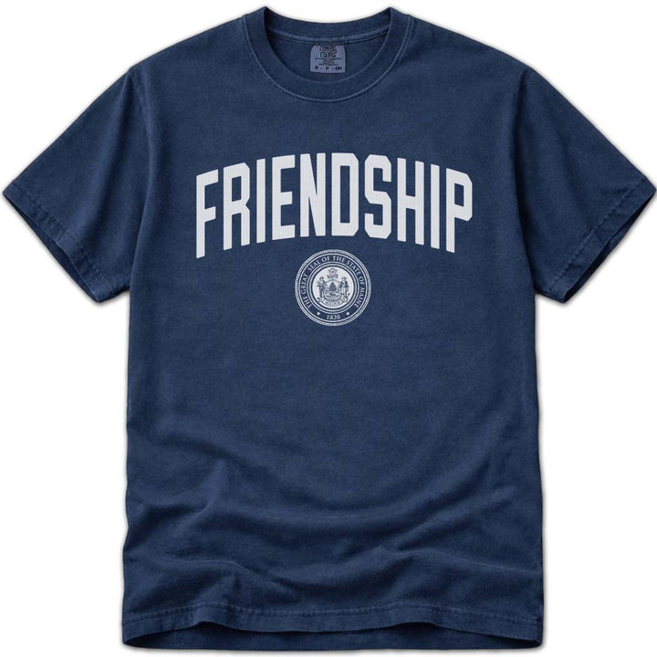 Friendship Maine T Shirt - Navy