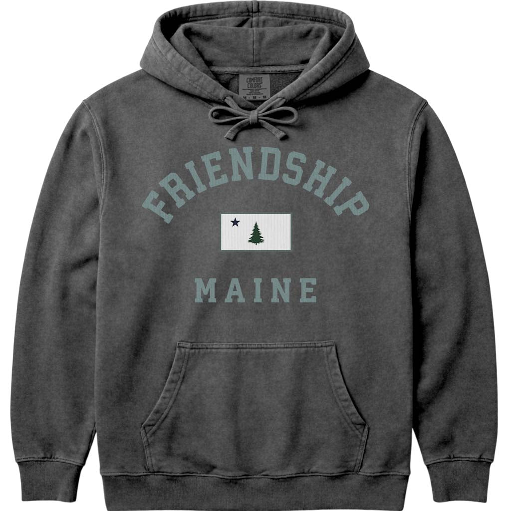 Friendship Maine Arched Flag Sweatshirt - Pepper