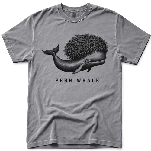 Funny Perm Whale T Shirt
