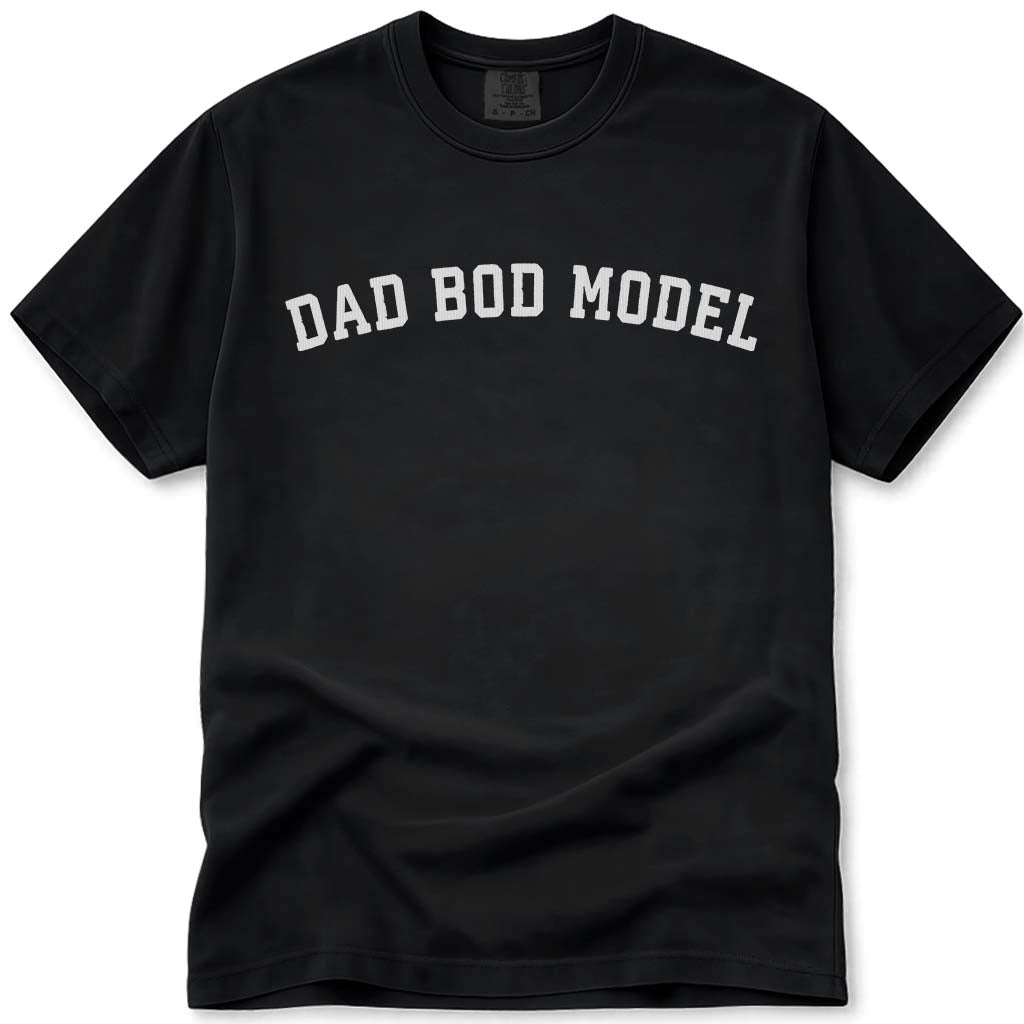 Vintage Funny Dad Bod T-Shirt - Black