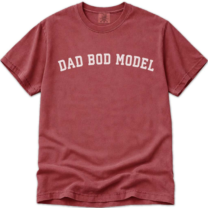 Vintage Funny Dad Bod T-Shirt - Crimson