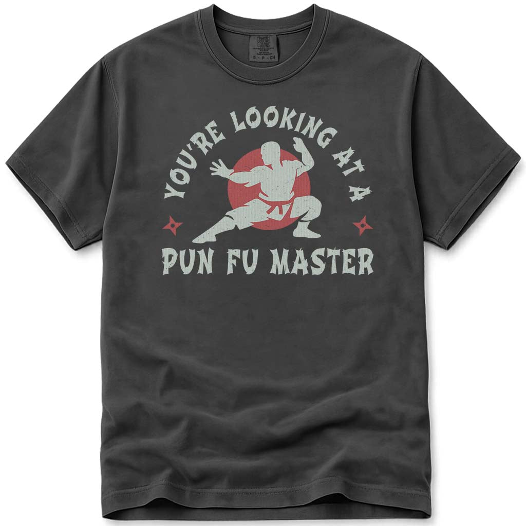 Funny Dad Pun-Fu Master T-Shirt - Pepper