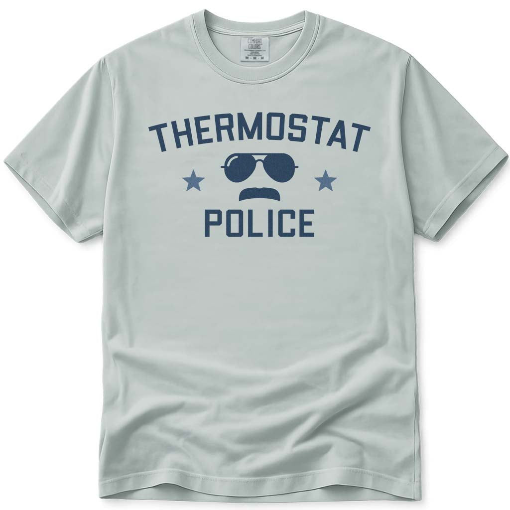 Funny Thermostat Police Dad Shirt - Bay
