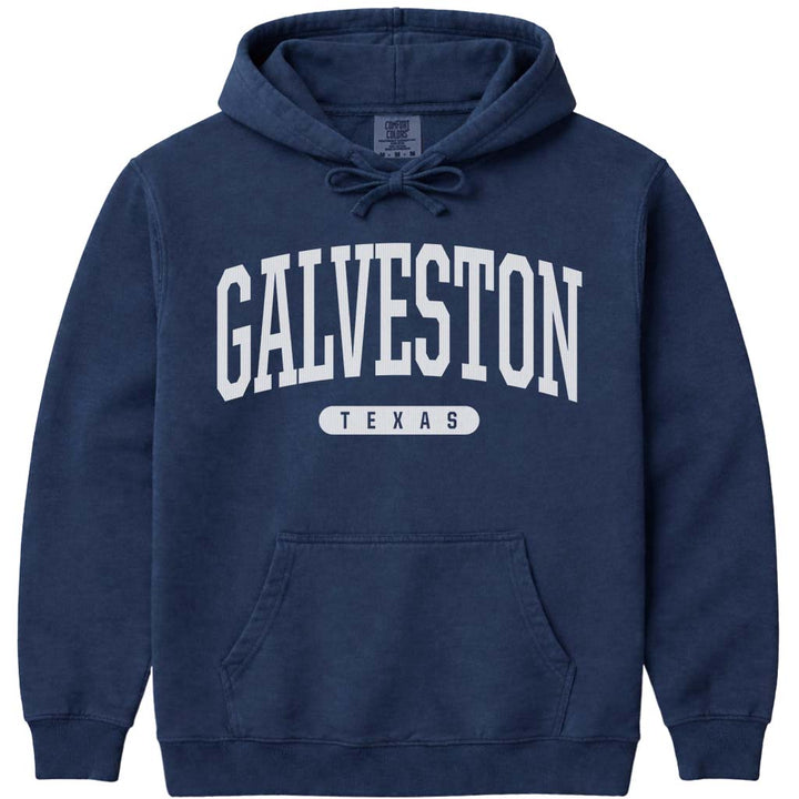 Galveston Texas Hoodie Sweatshirt - Navy