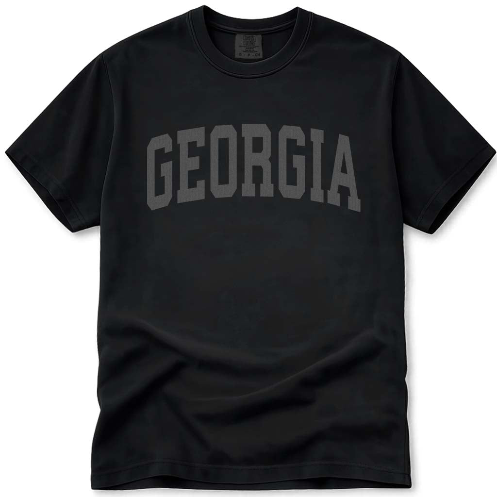 Georgia T Shirt Comfort Colors Tee - Black