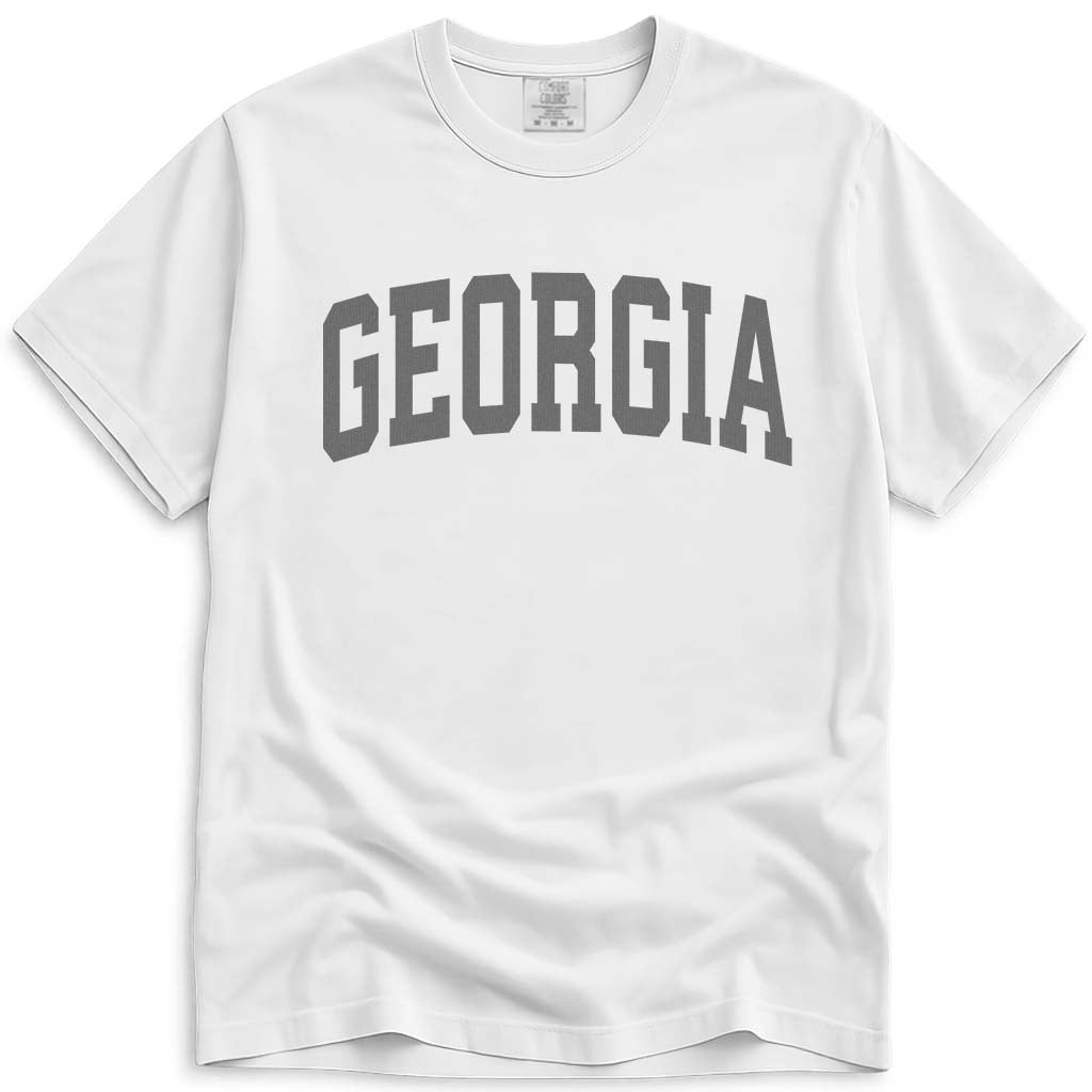 Georgia T Shirt Comfort Colors Tee - White