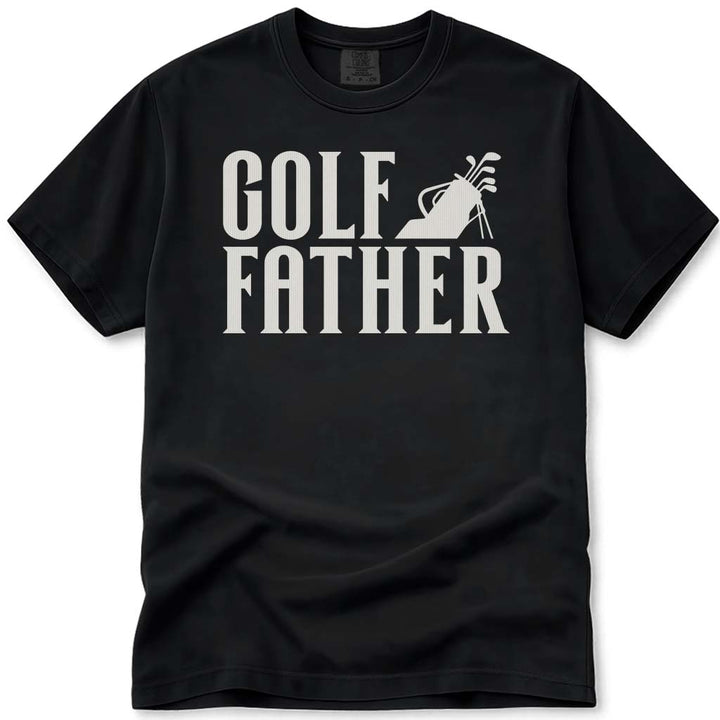 Golf Father Godfather Pun Dad T-Shirt - Black