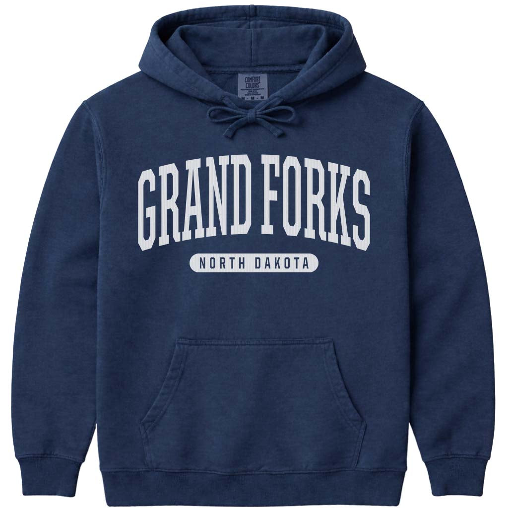 Grand Forks ND Hooded Sweatshirt - Navy