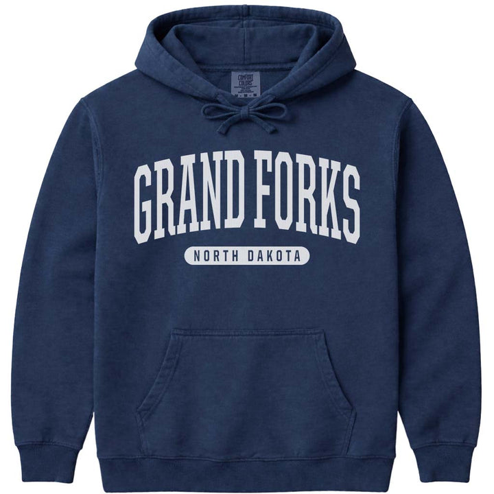 Grand Forks ND Hooded Sweatshirt - Navy