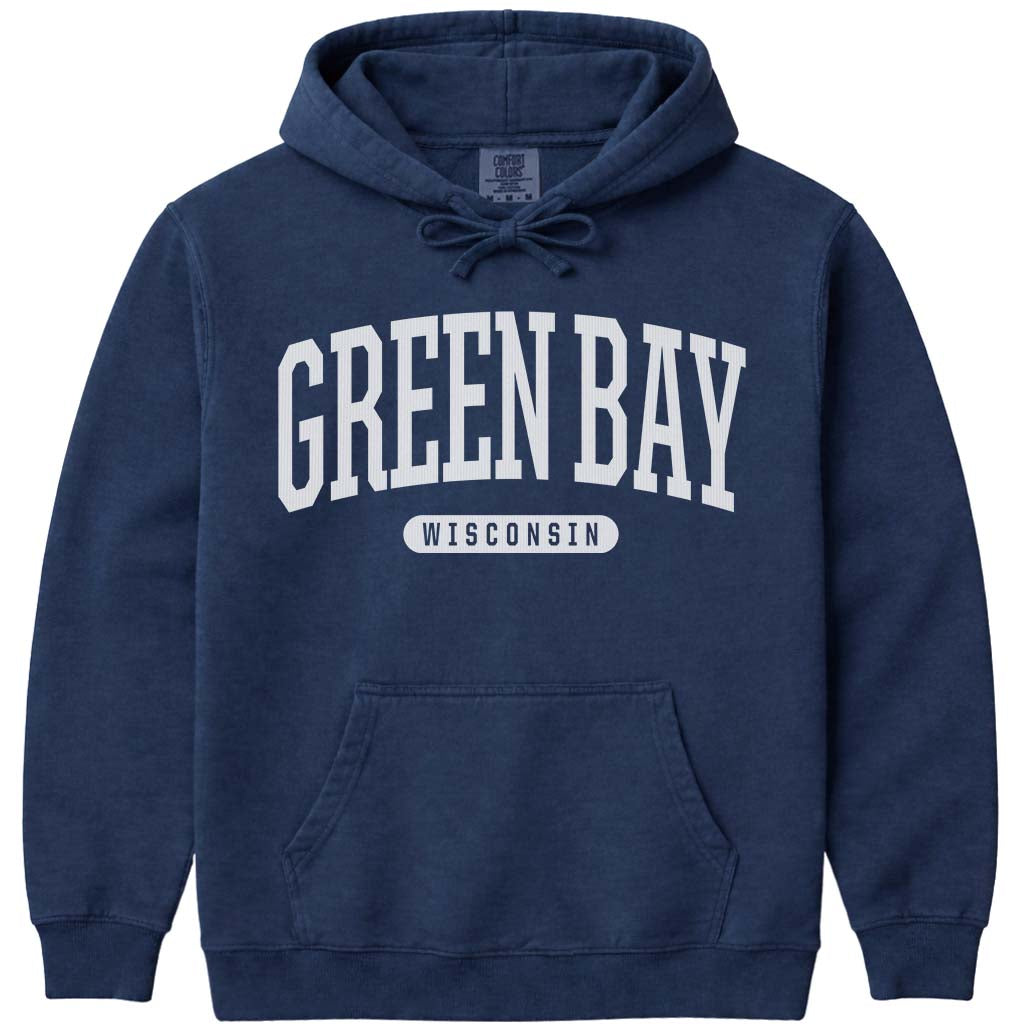 Green Bay Wisconsin Hooded Sweatshirt - Navy