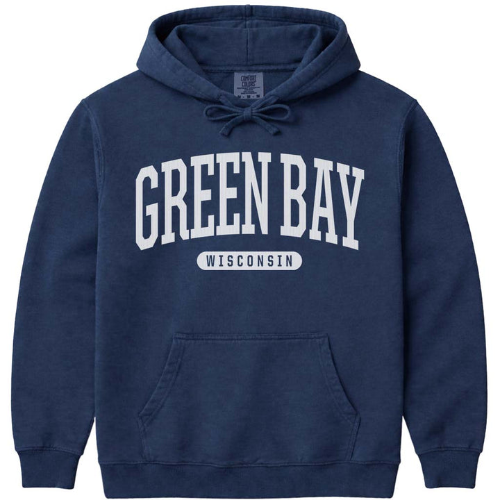 Green Bay Wisconsin Hooded Sweatshirt - Navy