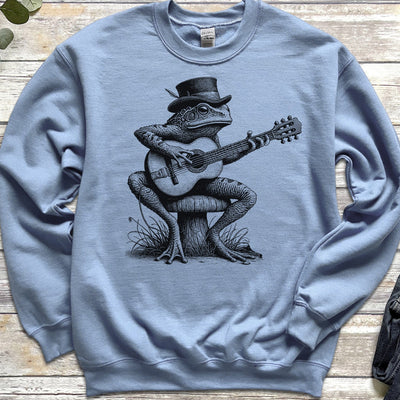 Cottagecore Guitar Frog Sweatshirt