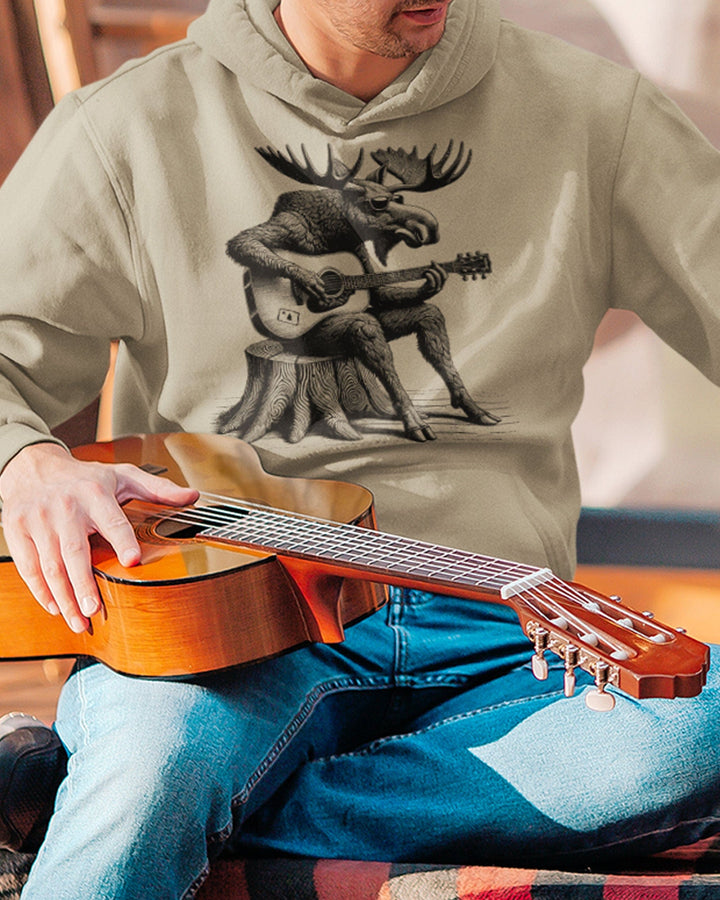 Guitar Moose Hoodie