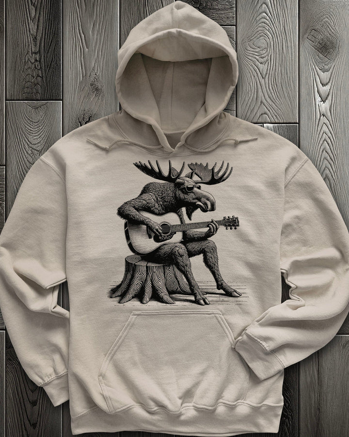 Guitar Moose Hoodie