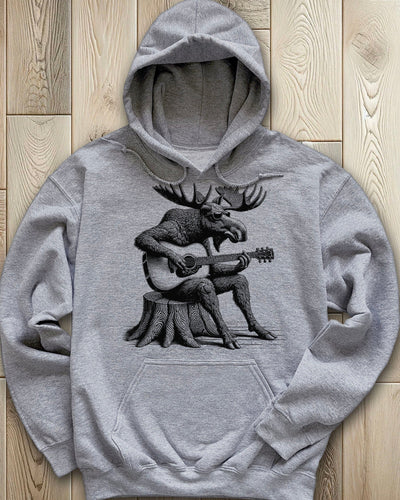 Guitar Moose Hoodie