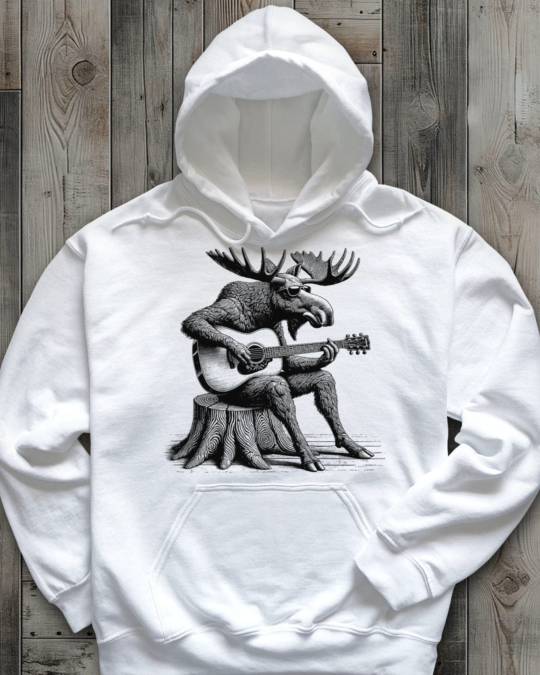 Guitar Moose Hoodie