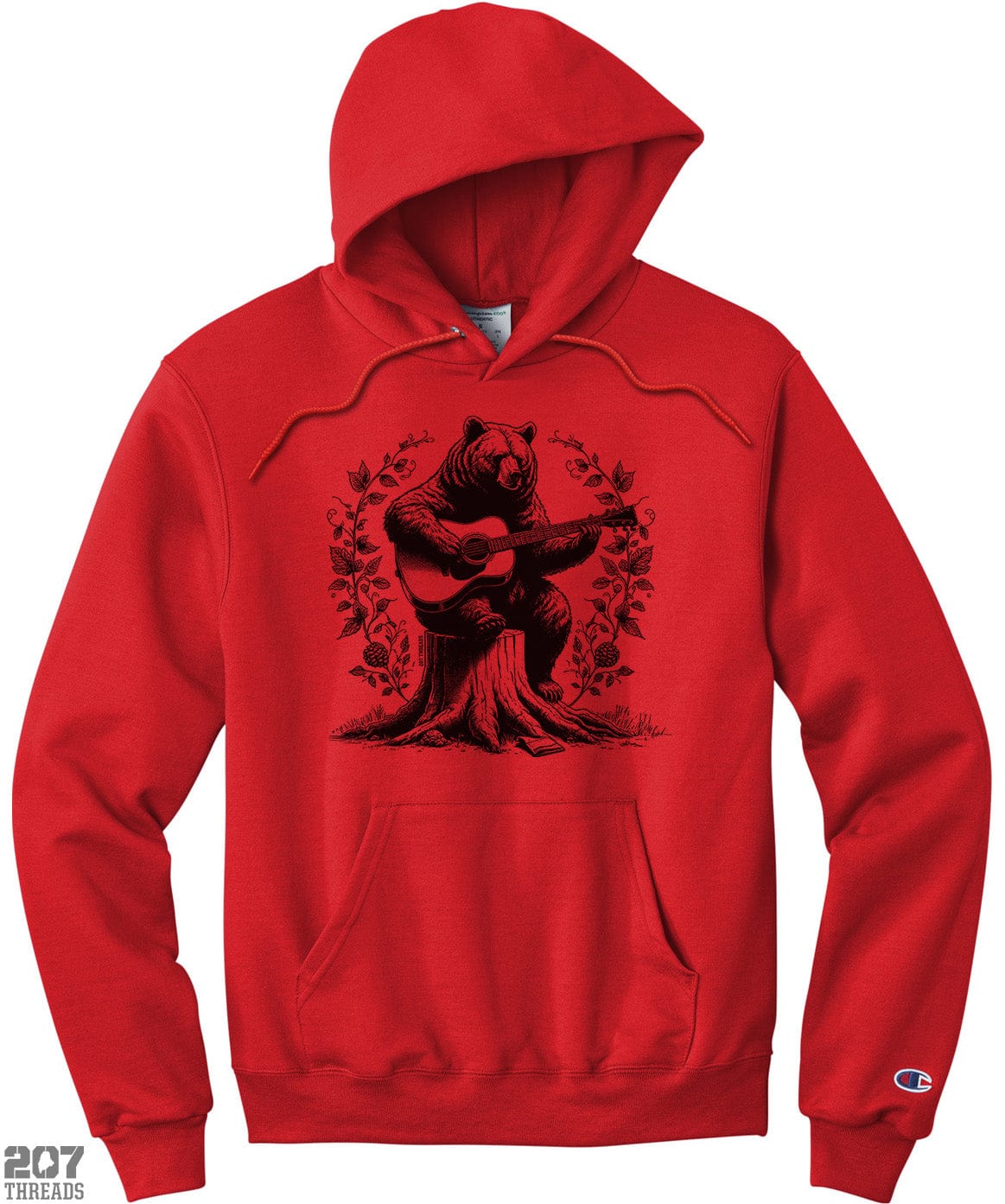 Guitar Bear Hoodie - Champion Sweatshirt