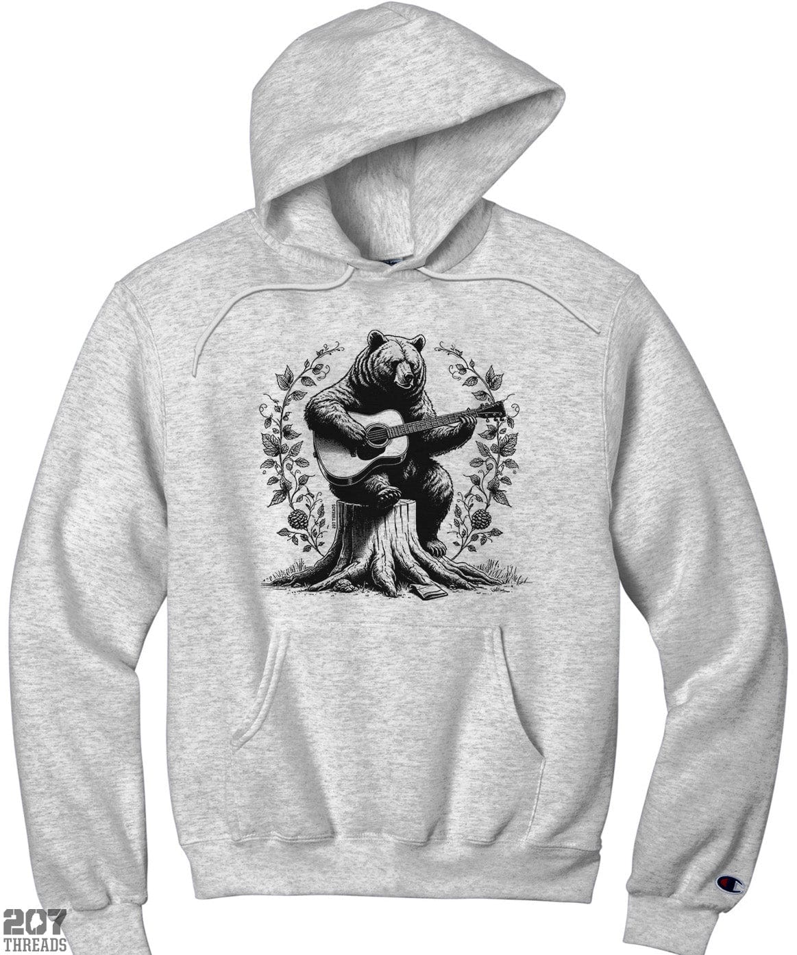 Guitar Bear Hoodie - Champion Sweatshirt