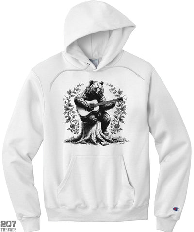 Guitar Bear Hoodie - Champion Sweatshirt