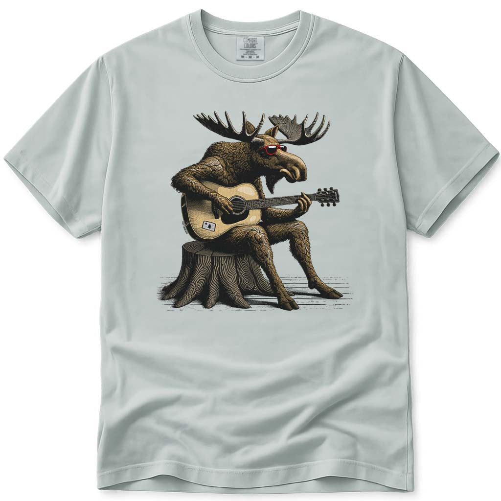 Guitar Moose T Shirt - Bay
