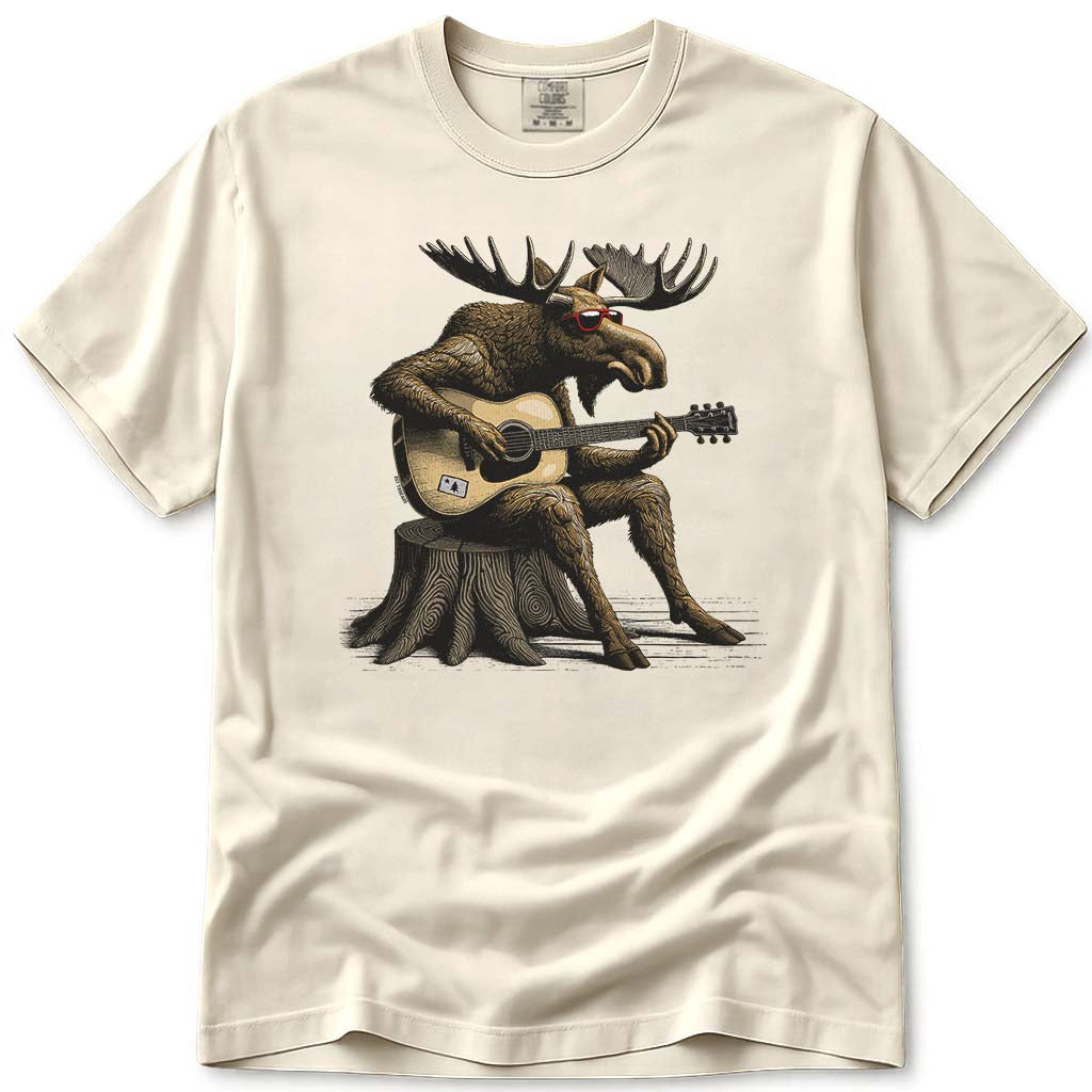 Guitar Moose T Shirt - Ivory