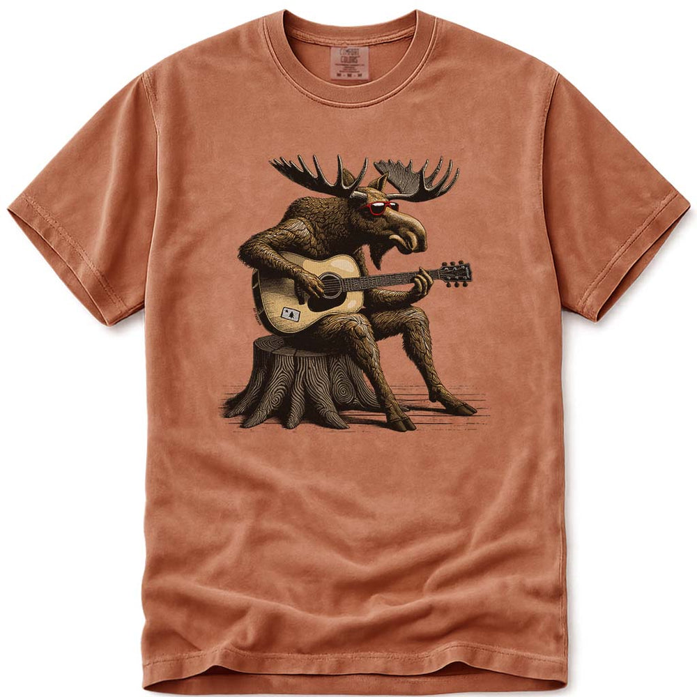 Guitar Moose T Shirt - Yam