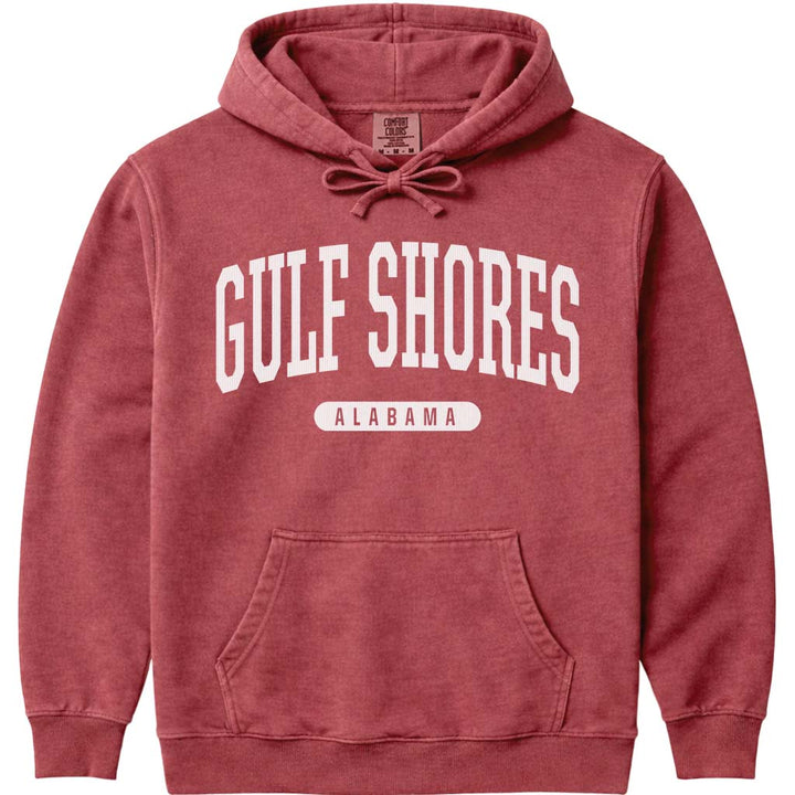Gulf Shores Alabama Hoodie Sweatshirt - Crimson