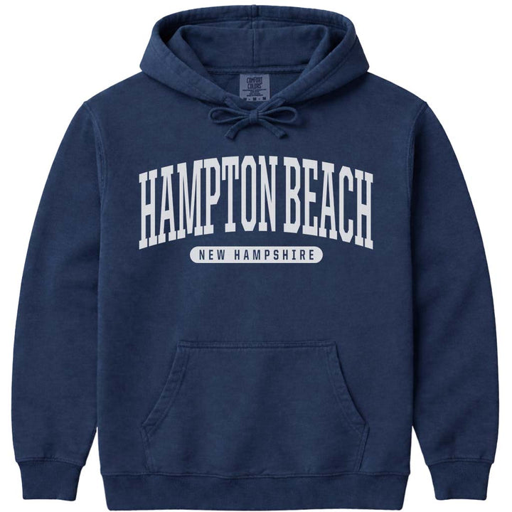 Hampton Beach New Hampshire Hooded Sweatshirt - Navy