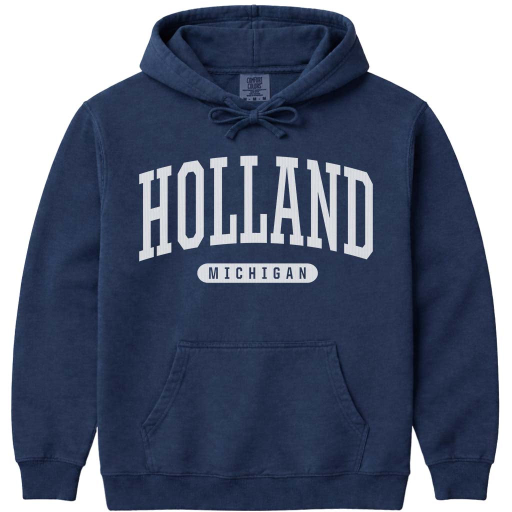 Holland Michigan Sweatshirt Hoodie - Navy