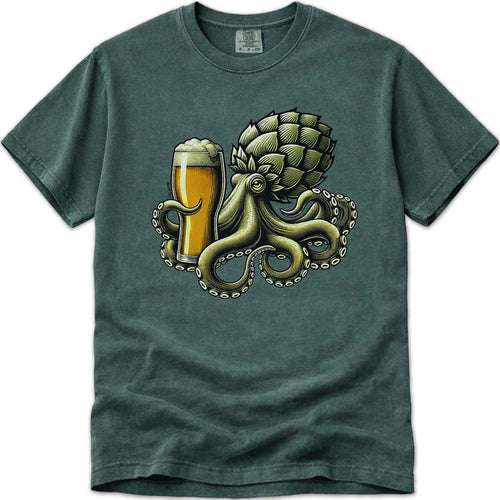 Hoptomus Hops Octupus IPA Beer T-Shirt