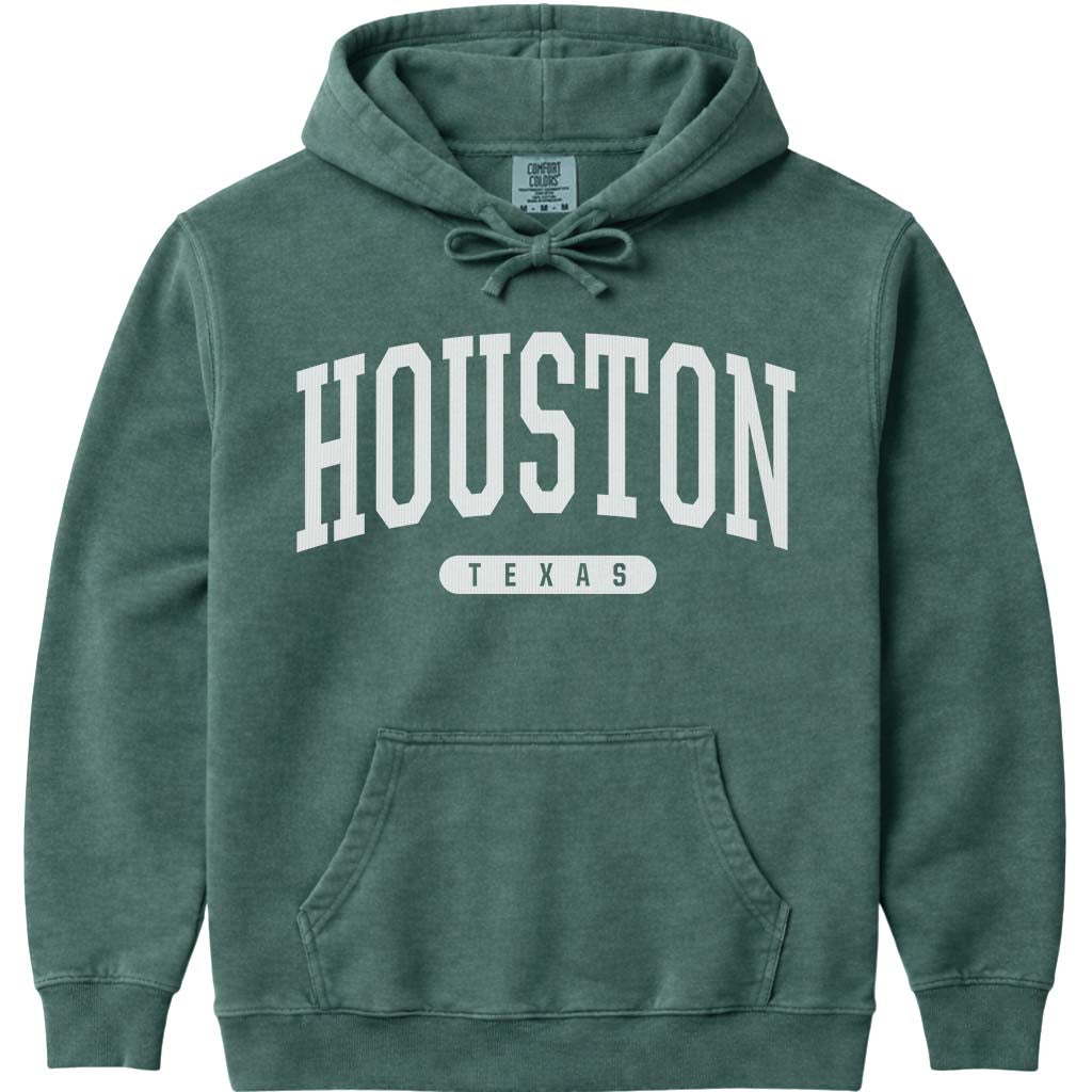Houston Texas Hoodie - Blue Spruce