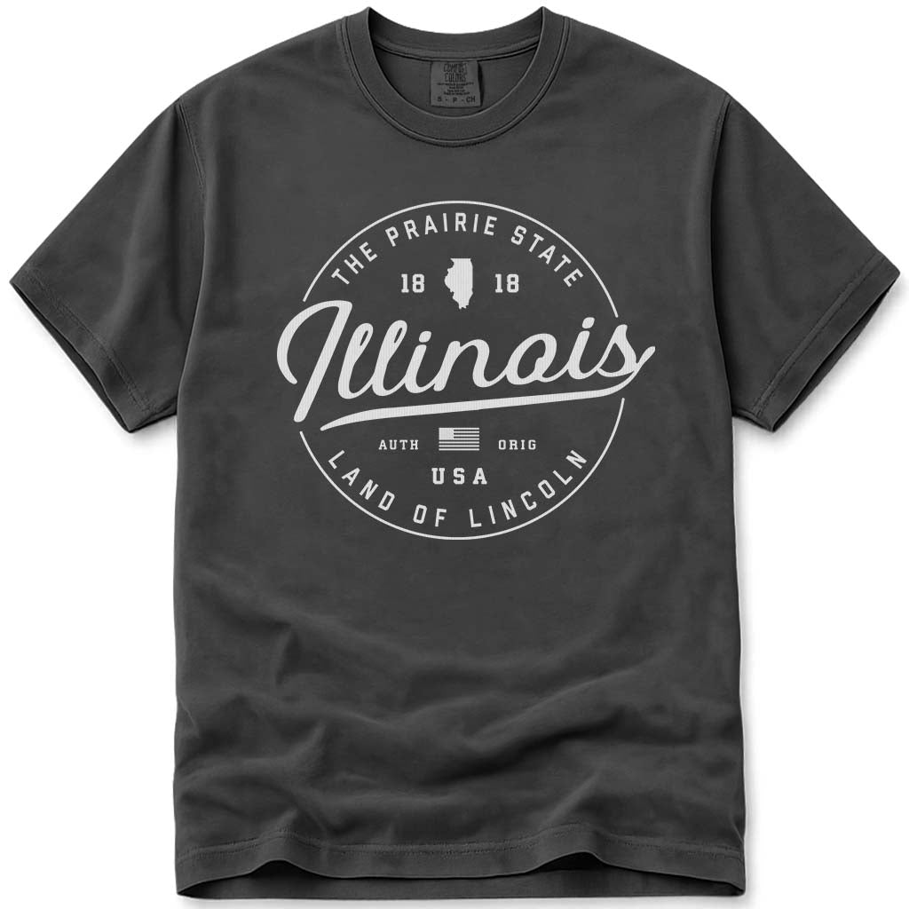 State of Illinois T Shirt - Pepper