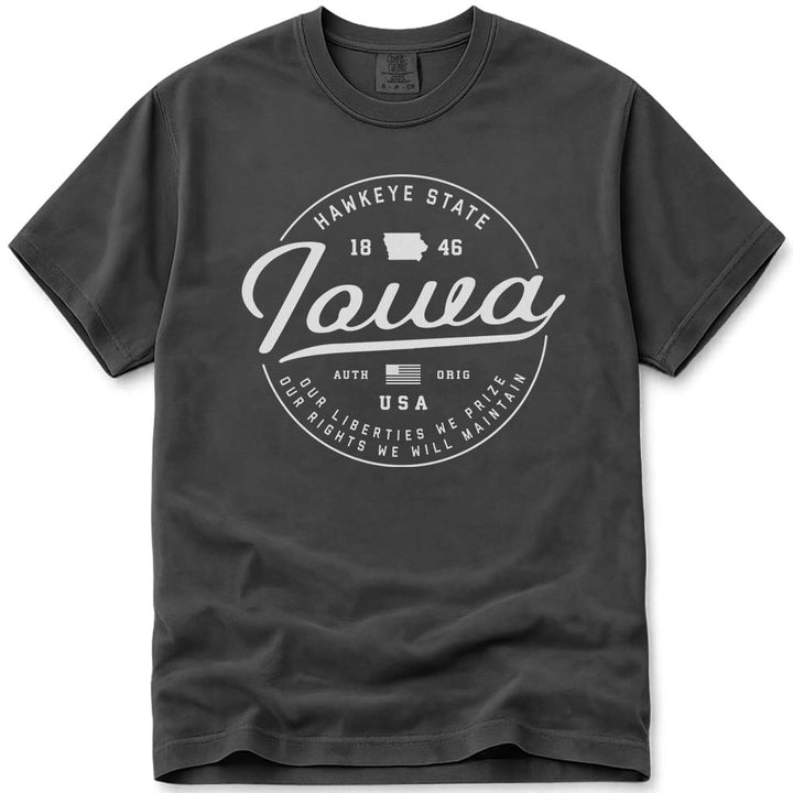 State of Iowa T Shirt - Pepper