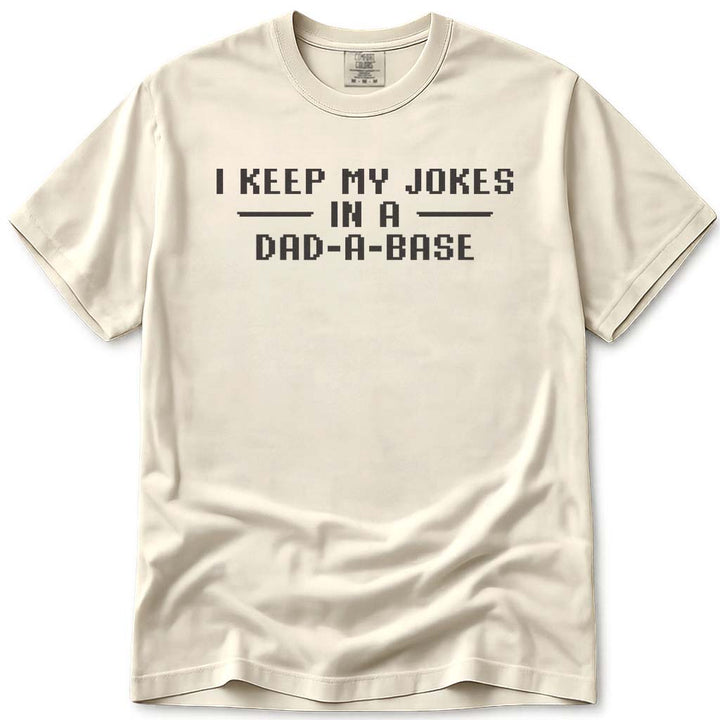 Dad-A-Base Funny Dad Joke Pun Tee - Ivory