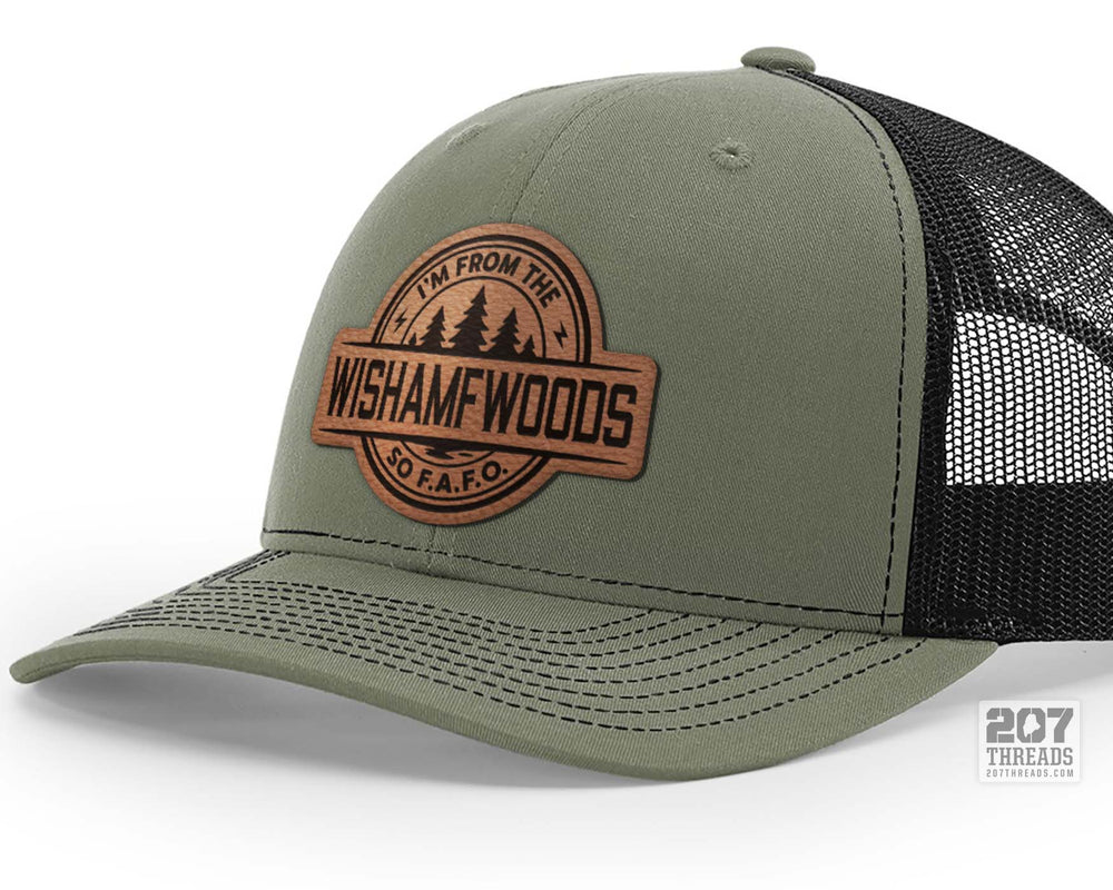 I'm From The WISHAMFWOODS Funny FAFO Hat - Loden Black